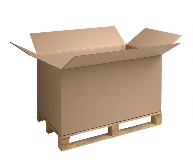 vouwdoos op pallet | Verzend-dozen.nl